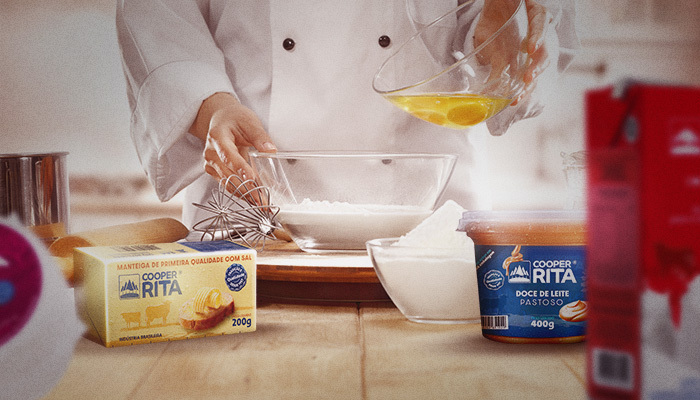 Manteiga CooperRita com ingredientes frescos e qualidade do campo
