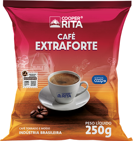 Café Extraforte CooperRita produzido com grãos selecionados