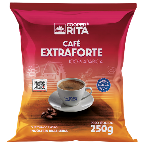 Café Extraforte CooperRita produzido com grãos selecionados