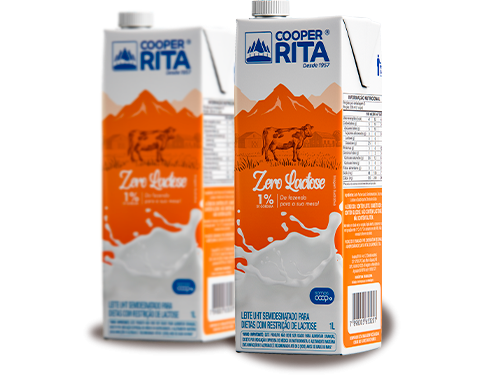 Leite Zero Lactose CooperRita produzido com qualidade e zero restrições